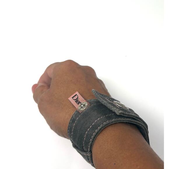 Christian Dior Denim Bracelet Pink Stitch 2004 Girly Collection - Picture 6 of 7